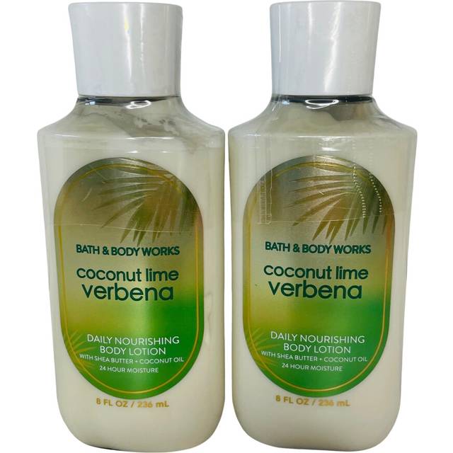 Bath & Body Works Coconut Lime Verbena Body Lotion 8 Ounces Each Pack of 2