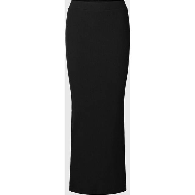 Selected FEMME - Maxikjol slfAnna HW Ankle Skirt - Svart