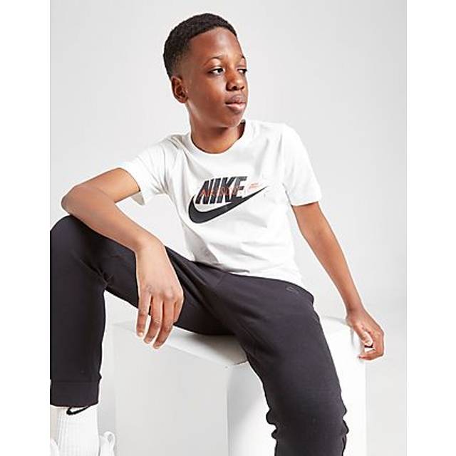 Nike Air Max Graphic T-Shirt Junior, White/Team Orange - 7-8Y