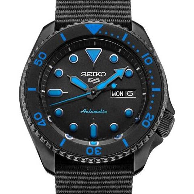 Men's SEIKO No. 5 Series Sports Small SRPD81K1 - Blueblack - F