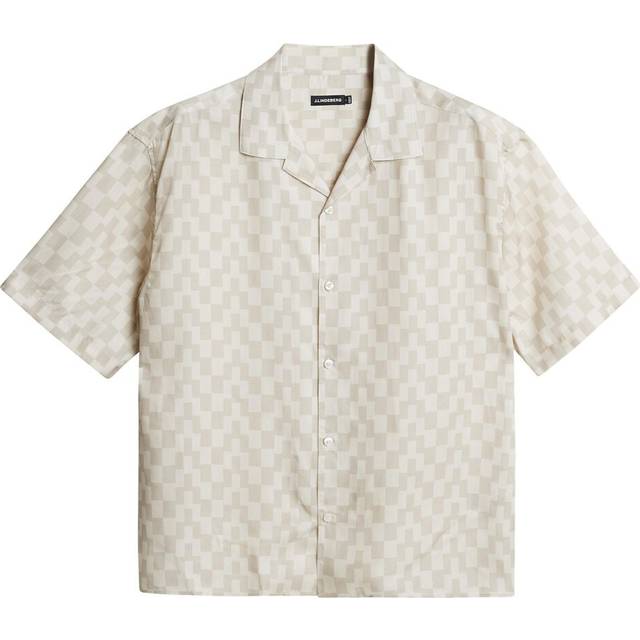 J.Lindeberg - Ellis Stack Bridge Print Shirt - Grey - Man - XXL