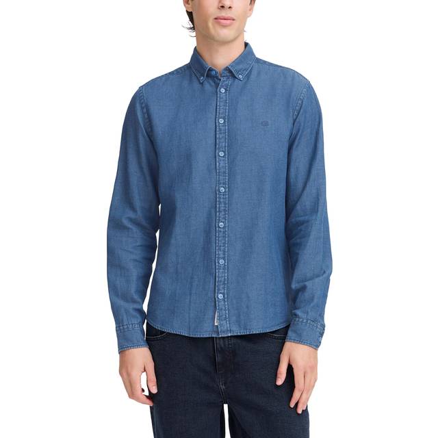 CASUAL FRIDAY Cfhamilton Ls Bd Linen Mix Shirt |Blå |S