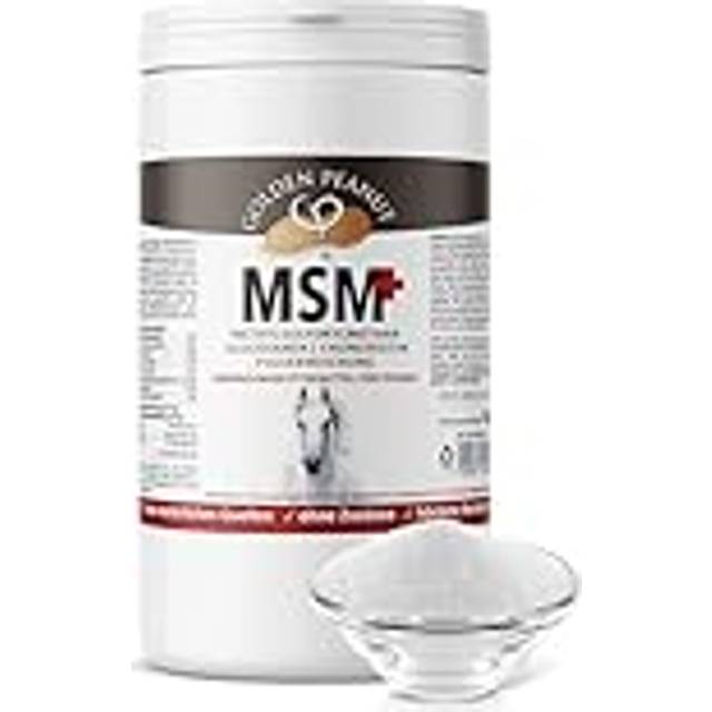 Golden PEANUT MSM glukosamin kondroitin pulver 1 kg för hästar, perfekt kombination, hög biotillgänglighet