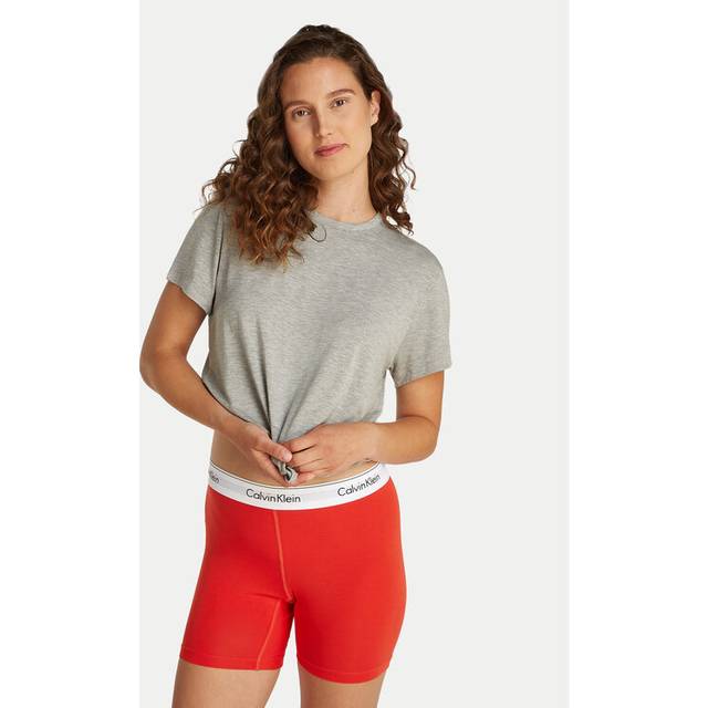 Calvin Klein Women's Icon Cotton Modal Pride Boy Shorts/Boxer Brief, Molten - Red - Size: XS