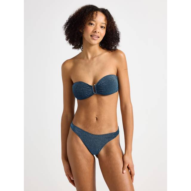 Lindex Brazilian Bikiniunderdel med Lurex - Från Magasin - Dark Aqua (S)