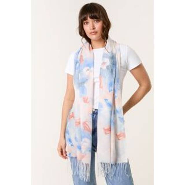 Floral Print Scarf - ONE / GREEN