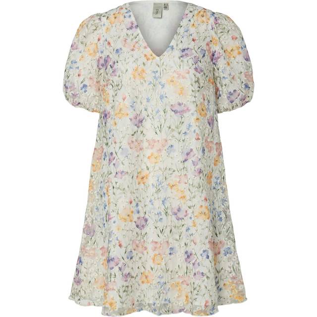 YAS Yasleanna Ss Dress Star White 36