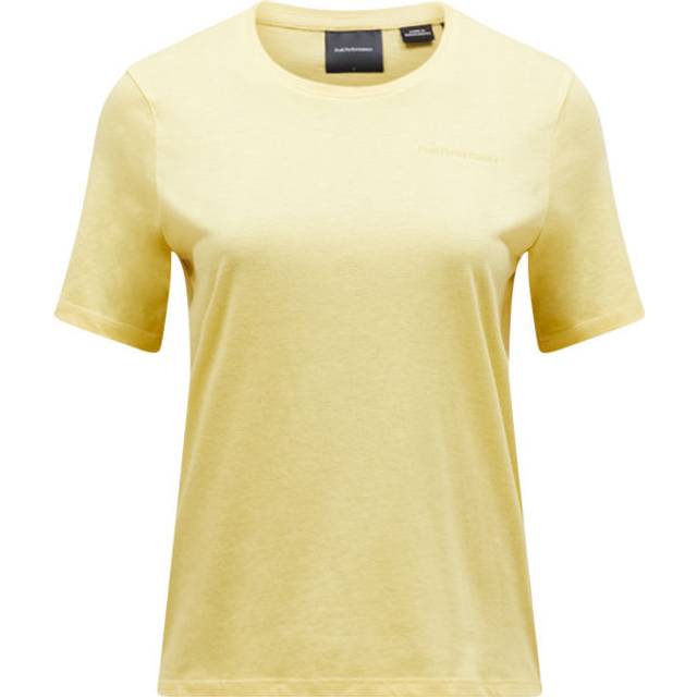 Peak Performance Women's Explore Logo Tee Funktionströja Dam Storlek XL Färg beige