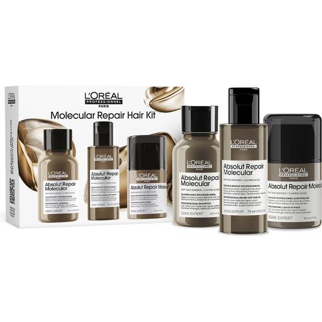 L'Oréal Professionnel - Absolut Repair Molecular Mini Trio Kit for Damaged Hair for Women, sulphate-free
