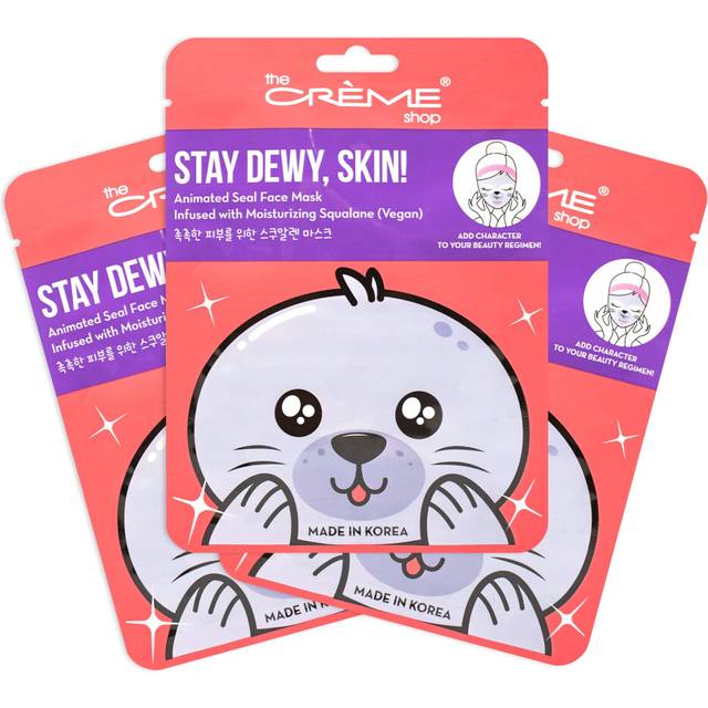 The Crme Shop Korean Skincare Animated Seal Face Mask - Infused with Moisturizing Vegan Squalane