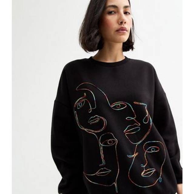 Blue Vanilla Black Face Stitch Sweatshirt - s/m