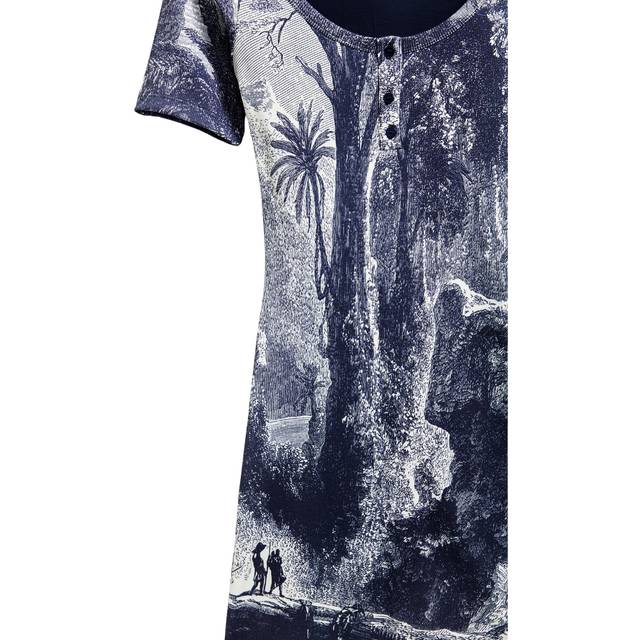 Women's t-shirt dress Desigual Lacroix - Bleu