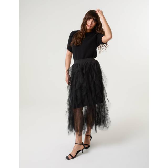 Blue Vanilla Black Layered Tulle Skirt - m/l