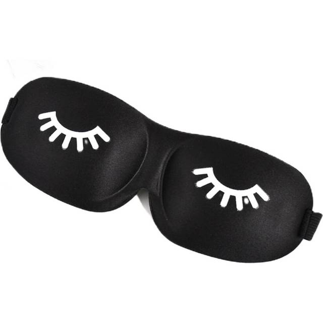 Blindfolds, Sleep Mask Beauty Eyelash Sleeping Eye Mask Eyeshade Sleep Aid Travel Outdoor Home Eyes Rest Relax Eyecover Health Care (Color : Black)
