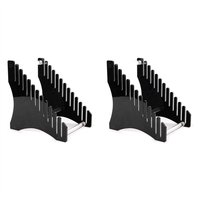 2X Vinyl Record Storage Holder IP Records Stand - Album Organizer Display Book