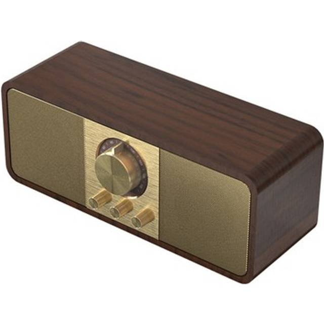Portable Retro FM Radio Wooden Radios Receiver Wireless Hi-Fi Stereo Bluetooth Speakers Support TF Card/U Disk/Aux A