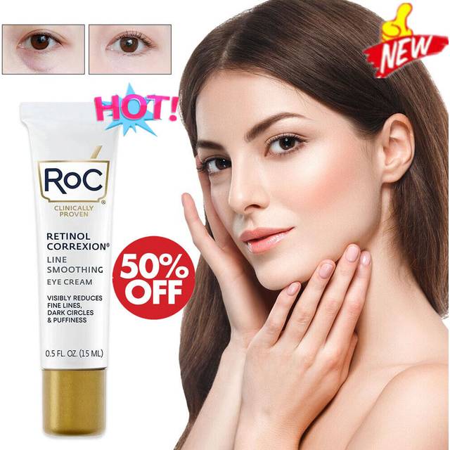 Roc retinol correxion under eye cream for dark circles & puffiness 0.5oz 15ml