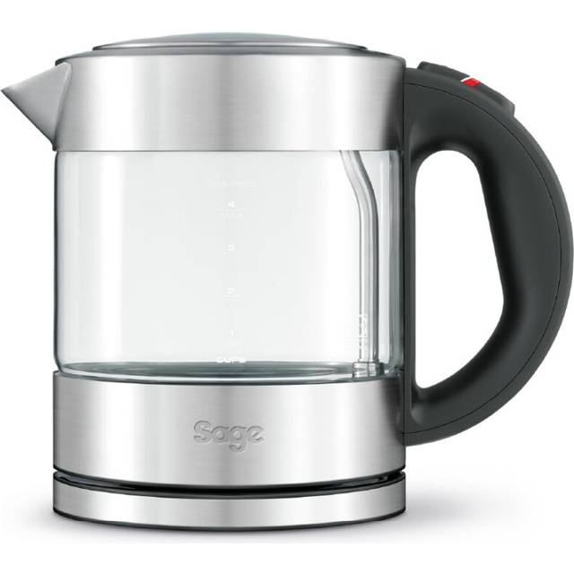 Sage - The Compact Kettle Pure - Quiet and Cordless Electric Kettle - Fast Boil, Brushed Stainless Steel