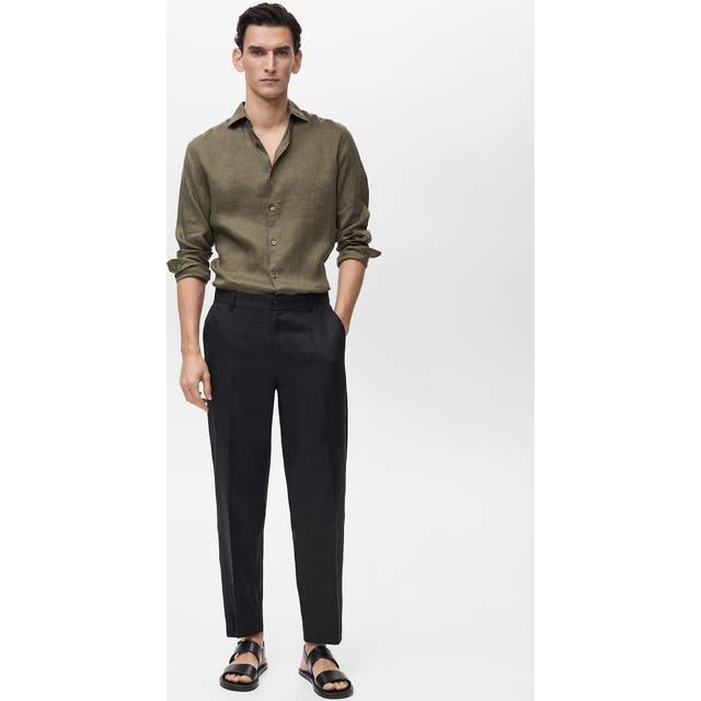 Mango Tucan Linen Slim Fit Shirt