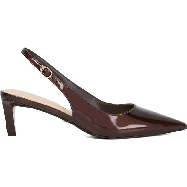 Dune Celinna Leather Heeled Slingback Pointed Courts