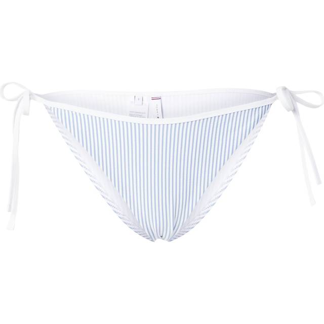 Text Low Cut Swim Briefs TH Essentials - Blue Striped/White