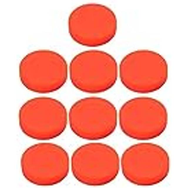 LIOOBO 10 stycken hockey puckar för skytte och gatuhockey (orange)