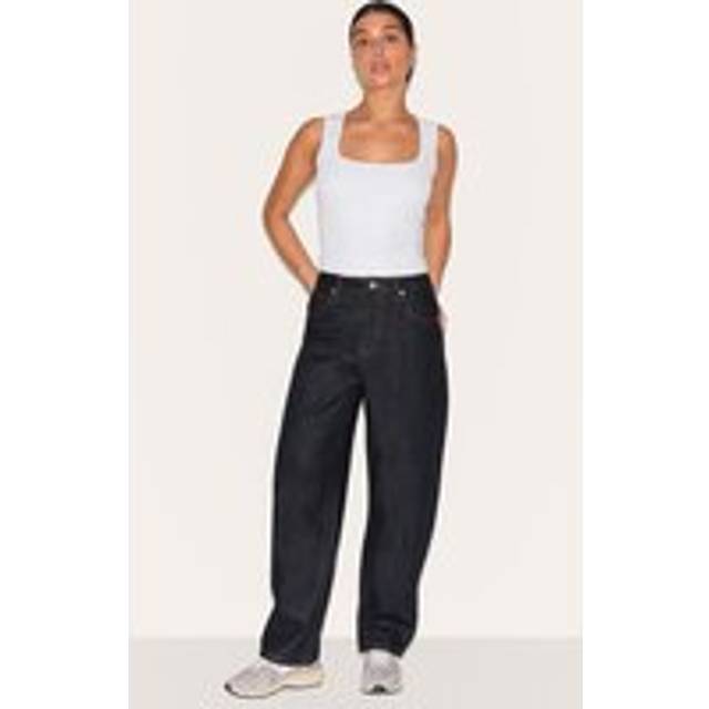 PRETTYLITTLETHING Petite Dark Indigo High Waist Boyfriend Jeans, Dark Indigo - 2