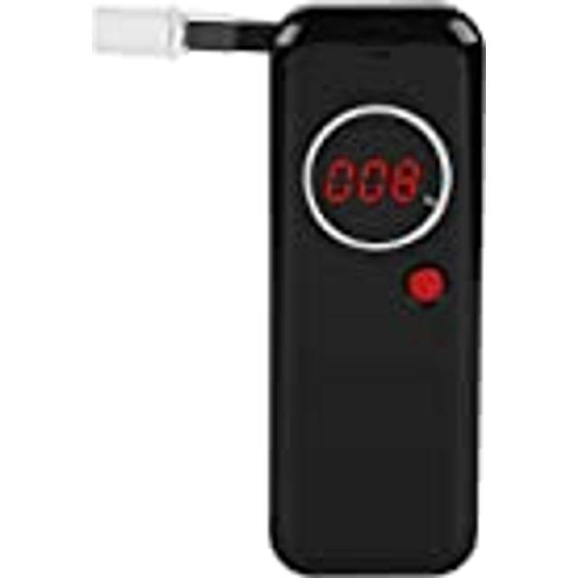 Alkoholtestare, mini bärbar alkohol Breathalyzer professionell alkohol- och andningsdetektor, snabb respons breathalysator med digital röd LCD-skärm