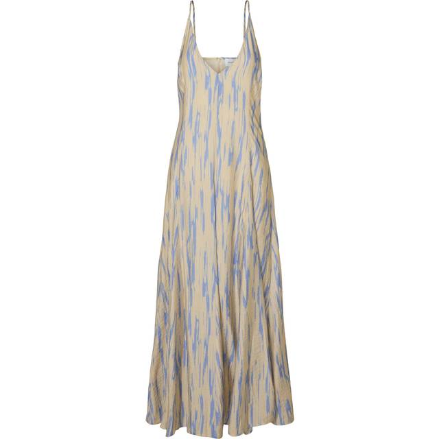SELECTED FEMME Josella Abstract Maxi Dress, Natural/Blue