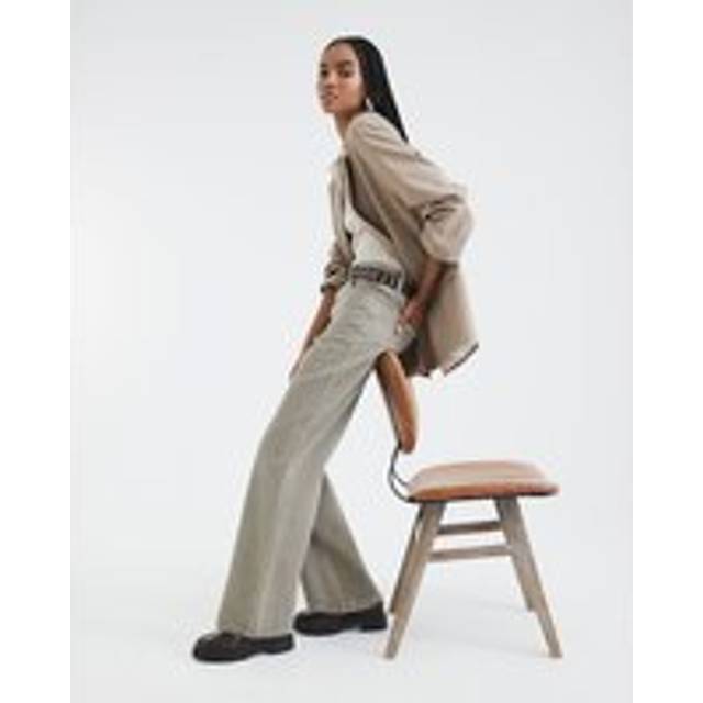 River Island Womens Brown Relaxed Straight Leg Jeans - 14L