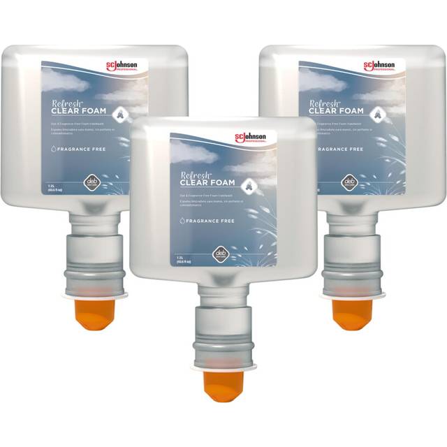REFRESH CLEAR FOAM HAND SOAP TOUCH FREE 1.2 LITERS  3 PACK