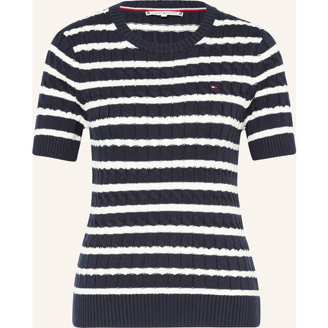 Cable Knit Short Sleeve Jumper