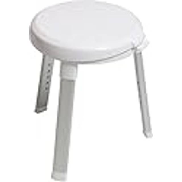 MSV 143916 duschstol duschstol badpall justerbar höjd 360° vridbar duschstöd duschstol badstol av aluminium och plast