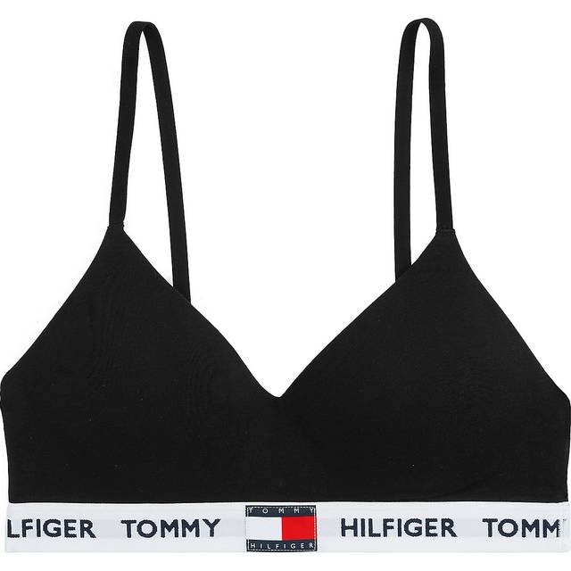 Tommy Hilfiger Women's Heritage Cotton Push-Up Bralette, Black