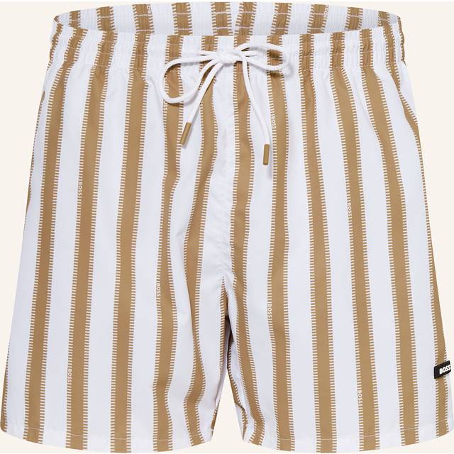 BOSS Piranha Swim Shorts - Natural, Natural, Size S, Men
