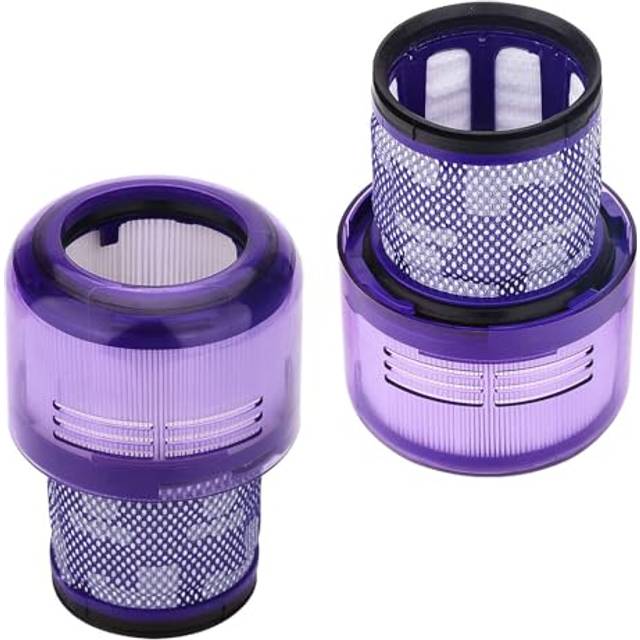 Tvättbart filter i förpackning med 2 för Dammsugare Dyson V11 SV14, V15 Detect, Reservfilter Kompatibel med Torque Drive Dammsugare utan tråd Serie Absolute of Djur (V11) (2)…