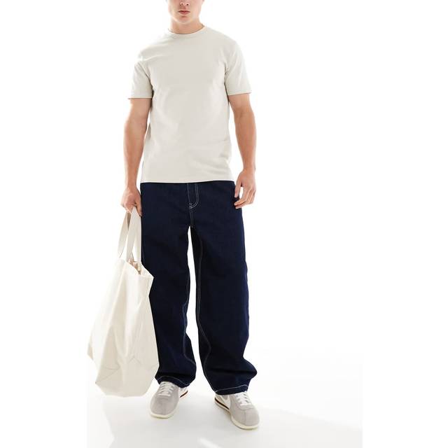 Bershka – Indigoblå jeans med skater-passform