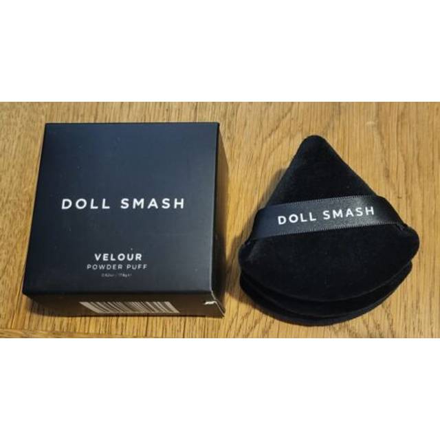 Doll Smash Velour Powder Puff, Black - One Size