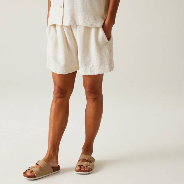 Regatta Womens Salise Lightweight Linen Look Shorts 8 - Waist 25' (63cm)