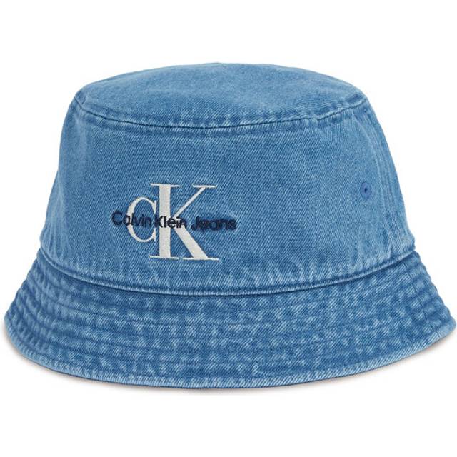 Calvin Klein Jeans Mono Logo Denim Bucket Hat Blue Universal (Universal)