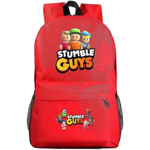 (6, One size) Stumble Guys Backpack For Teens - Unisex Impostor Rugzak School Bag With Cute Pencil Case For Boys/girls
