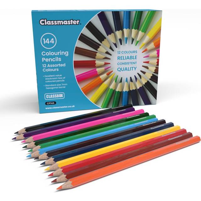 Classmaster Colouring Pencils For Adults & Kids, Coloured Pencils, Long-Lasting Colouring Pencils For Children, Softer Leads For Perfect Colour