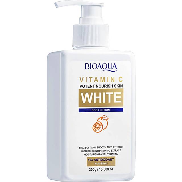 BIOAQUA Vitamin C White Body Lotion Skin Orange Extract 10xAntioxidant Moisturizing Hydrating Whole Body Skin 300g/10.58fl.oz