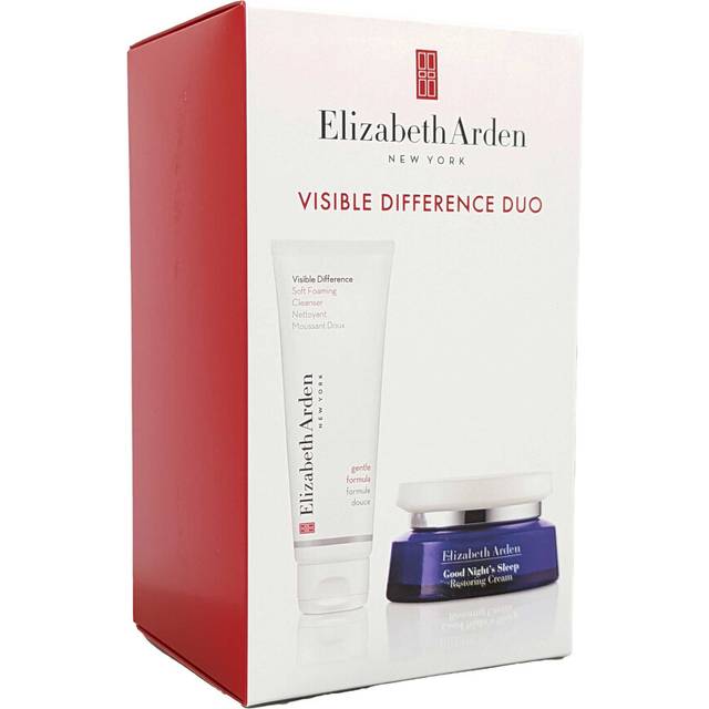 Elizabeth Arden Visible Difference Duo- Cleanser 125ml Good Night Sleep Restoring Cream 50ml