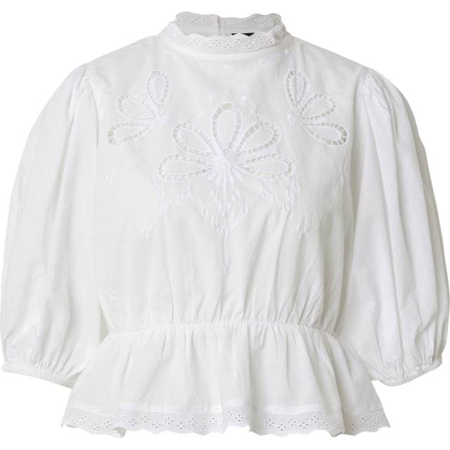 GINA TRICOT Boho Blouse |Vit |XL