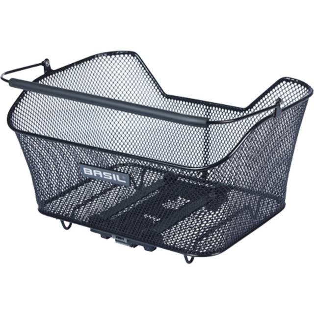 Basil Unisex - Adulto Base M Cesta per Bicicletta, Nero, 10 Kg