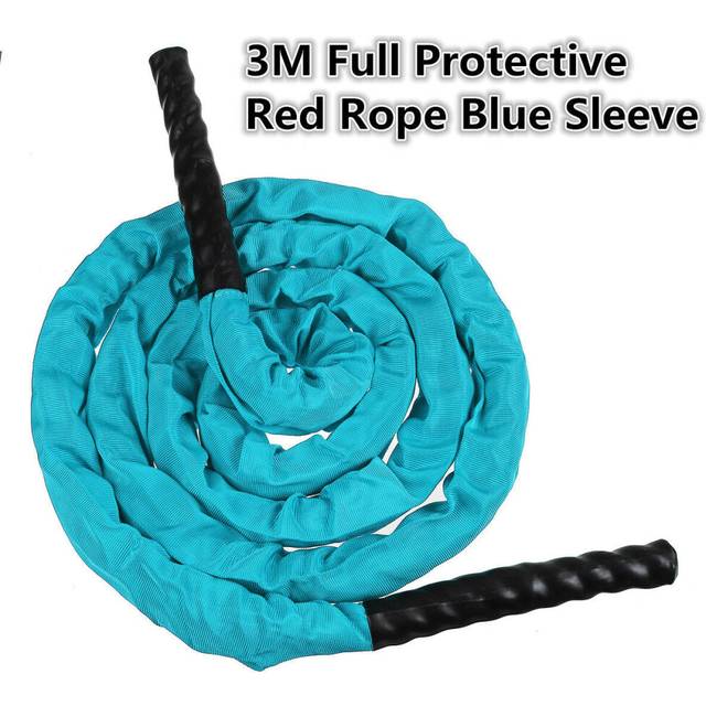 (Type 6) 3-Colors 25mm Dia. Fitness Heavy Jump Rope 300CM Weighted Battle Skipping Ropes Power Improve Muscle Strength Training Rope