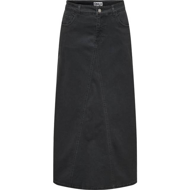 ONLY Onllola HW Long Loose Skirt CC PNT Dam Maxikjolar Stl. XS - Från Magasin - Phantom (XS)