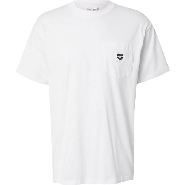 T-shirt Carhartt WIP S/S Pocket Heart T-Shirt White/ Black XS (XS)