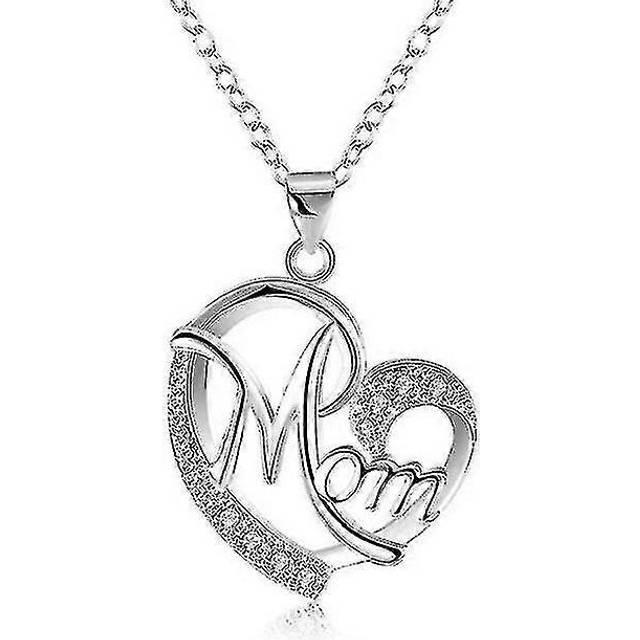 (silver, One size) Love diamond necklace letter short necklace